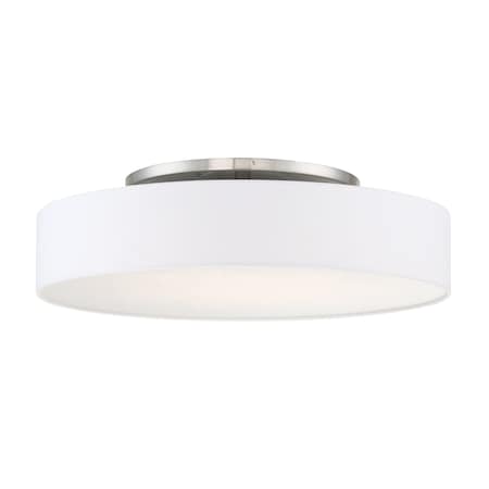 Manhattan 26in LED Flush Mount 2700K In Brushed Nickel